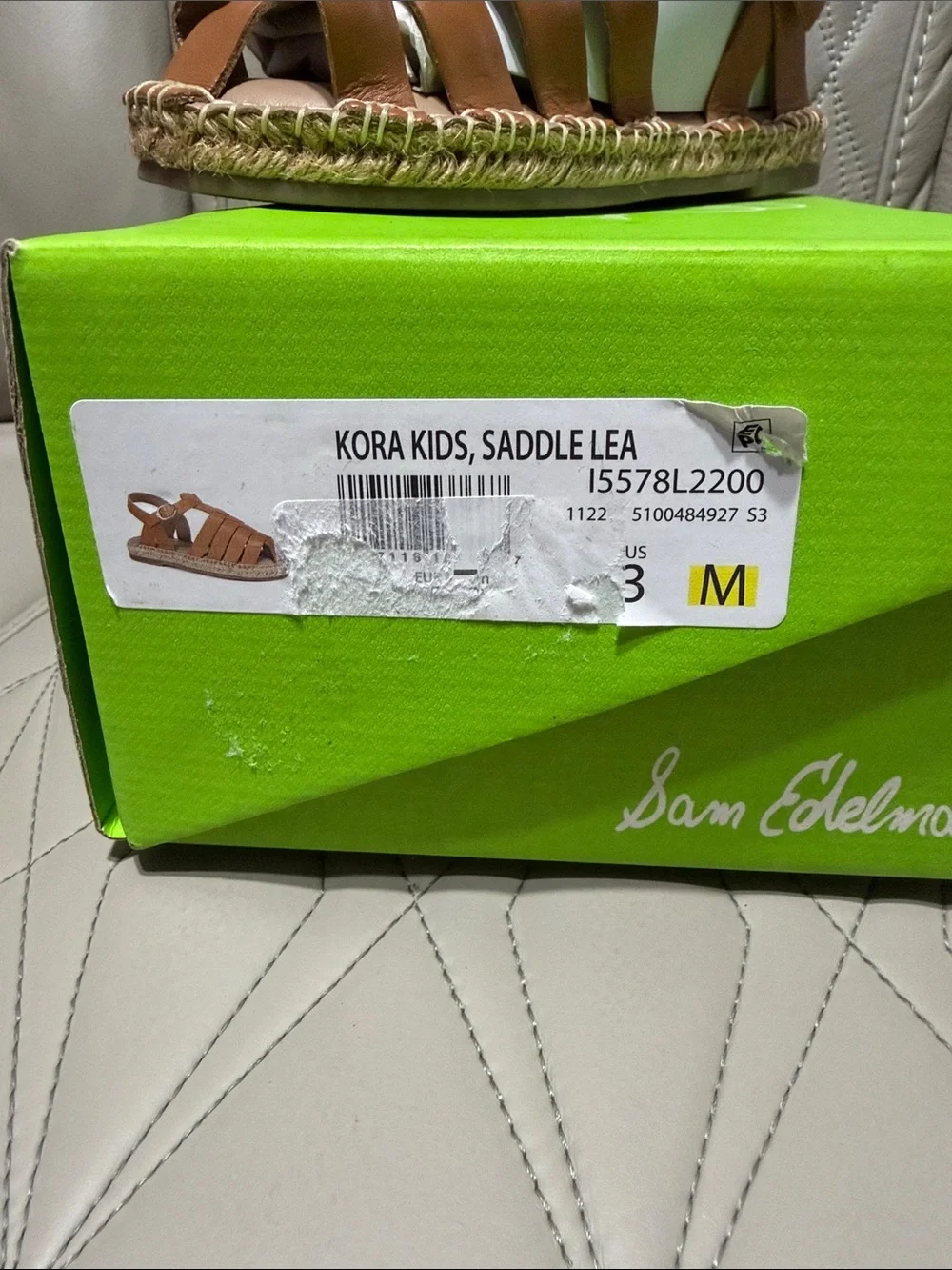 Sam Edelman Girls' Kora Tan Espadrille Sandals